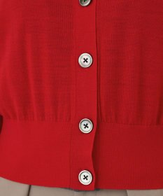 GRACE CONTINENTAL バイカラーウールニットカーディガン