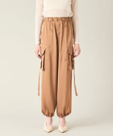 GRACE CONTINENTAL サテンカーゴパンツ