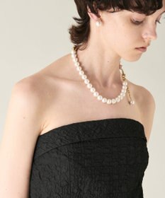 【a1004】グレースコンチネンタル 美品 パール ネックレス ワンピース 36 a1004】グレースコンチネンタル 美品 パール ネックレス