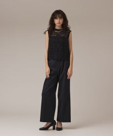 GRACE CONTINENTAL サークルレースノースリーブトップ