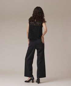 GRACE CONTINENTAL サークルレースノースリーブトップ