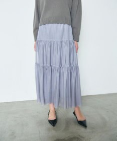 GRACE CONTINENTAL チュールティアードスカート