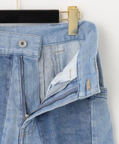 GRACE CONTINENTAL 切替ワイドデニムパンツ