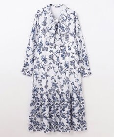 GRACE CONTINENTAL オリエンタルフラワープリントワンピース