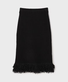 GRACE CONTINENTAL ラメフェザーフリンジスカート