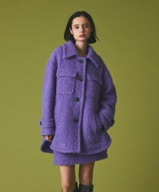 GRACE CONTINENTAL リングウールショートコート