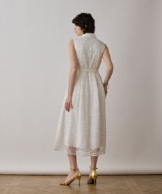 GRACE CONTINENTAL フラワーライン刺繍ワンピース