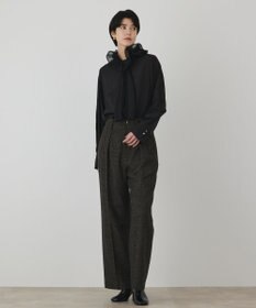 GRACE CONTINENTAL フリルタイ付シャツ