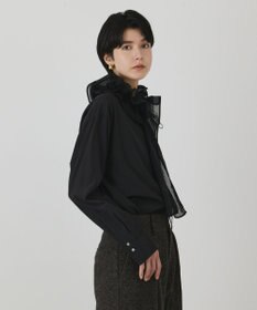 GRACE CONTINENTAL フリルタイ付シャツ