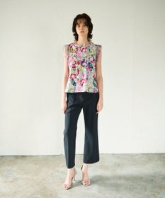 GRACE CONTINENTAL フラワーガーデンプリントトップ