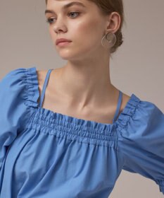 GRACE CONTINENTAL ギャザーロングワンピース