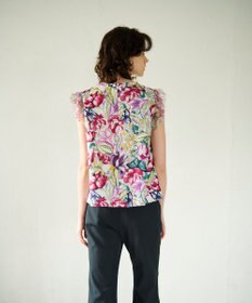 GRACE CONTINENTAL フラワーガーデンプリントトップ