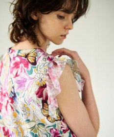 GRACE CONTINENTAL フラワーガーデンプリントトップ
