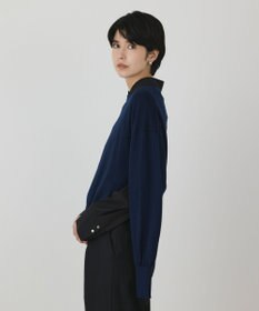 GRACE CONTINENTAL ウールスリットニットトップ