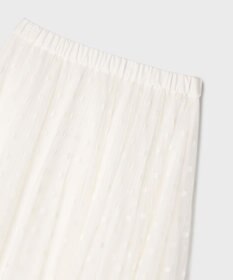 GRACE CONTINENTAL フロッキードットプリーツスカート