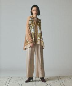 GRACE CONTINENTAL スカーフコンビカーディガン