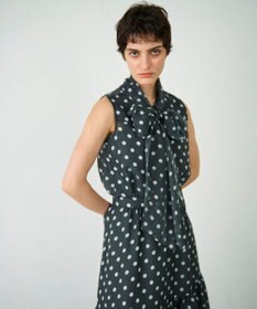 GRACE CONTINENTAL シアードットプリントブラウス