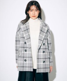 チェックシャギーコート / GRACE CONTINENTAL | GRACE チェックシャギーコート / GRACE CONTINENTAL | GRACE