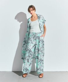 GRACE CONTINENTAL リゾートプリントイージーパンツ