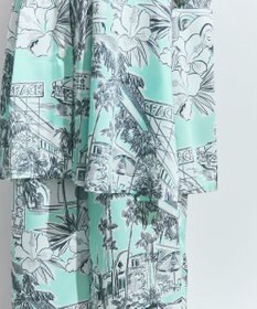 GRACE CONTINENTAL リゾートプリントイージーパンツ