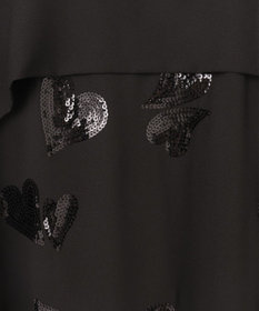 GRACE CONTINENTAL ハートスパンコールワンピース