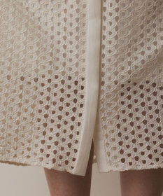 GRACE CONTINENTAL メッシュレースカフタンワンピース