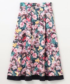 GRACE CONTINENTAL グラデフラワープリントスカート