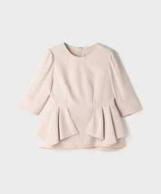 GRACE CONTINENTAL トリアセペプラムトップ