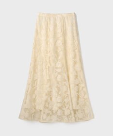 GRACE CONTINENTAL エンブロイダリーフレアスカート