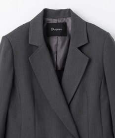 GRACE CONTINENTAL 麻調バックギャザージャケット