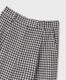 GRACE CONTINENTAL ロールアップギンガムパンツ