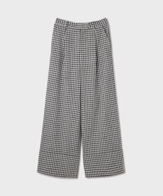 GRACE CONTINENTAL ロールアップギンガムパンツ