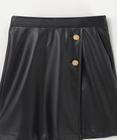 GRACE CONTINENTAL フェイクレザーミニスカート