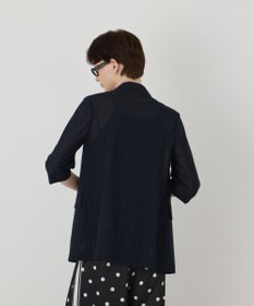 GRACE CONTINENTAL シアーハーフスリーブジャケット