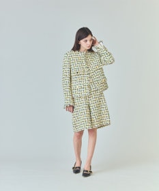 GRACE CONTINENTAL チュールヤーンツイードパンツ