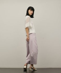 GRACE CONTINENTAL シフォンスリーブカットトップ