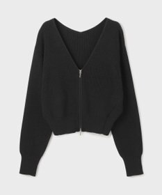 GRACE CONTINENTAL ハイゲージ畦ニットカーディガン