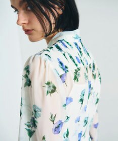 GRACE CONTINENTAL グラデフラワープリントワンピース