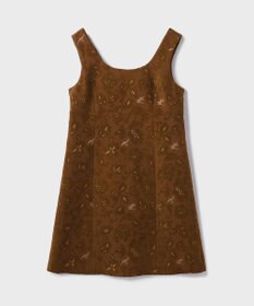 GRACE CONTINENTAL サラサジャガードミニワンピース