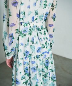 GRACE CONTINENTAL グラデフラワープリントワンピース