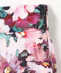 GRACE CONTINENTAL グラデフラワープリントスカート