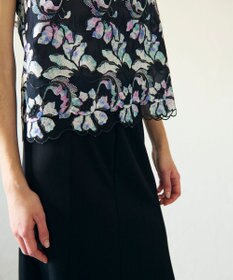 GRACE CONTINENTAL フラワー刺繍プリントトップ