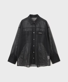 GRACE CONTINENTAL メッシュオーバーシャツ
