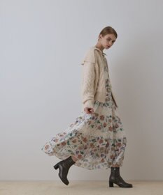 GRACE CONTINENTAL ヘアリーニットコクーンジャケット