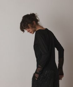 GRACE CONTINENTAL シアーアセテートカットトップ