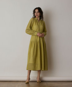 GRACE CONTINENTAL メッシュレースカフタンワンピース