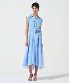 GRACE CONTINENTAL ティアードコンビシャツワンピース