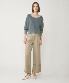 GRACE CONTINENTAL ピグメントニットトップ