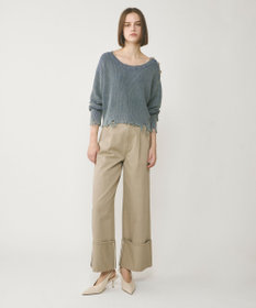 GRACE CONTINENTAL ピグメントニットトップ