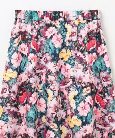 GRACE CONTINENTAL グラデフラワープリントスカート